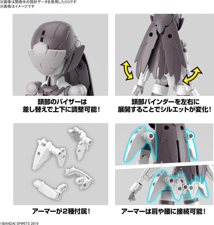 Actual product image Bandai 30MM - 1/144 EXM-H15C Acerby (Type-C) - Model Kit