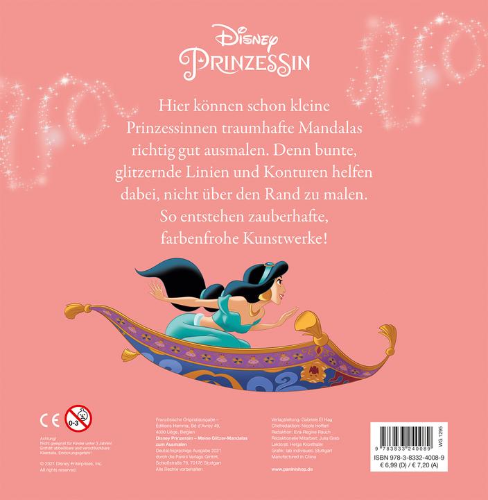 Produktbild Panini Disney Prinzessin: Meine Glitzer-Mandalas zum Ausmalen