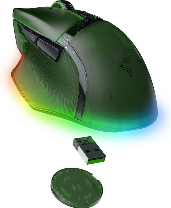 Produktbild Razer Basilisk V3 Pro 35K - Phantom Green Ed. (Kabellos, Kabelgebunden)