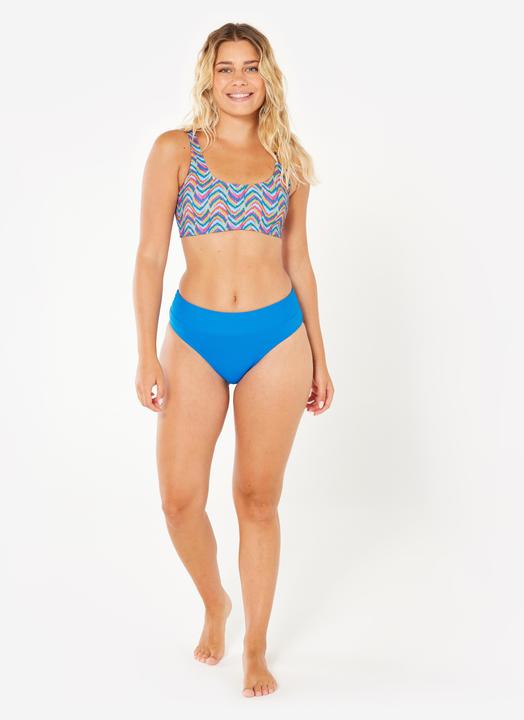 Image du produit Olaian Haut de maillot brassière surf Femme - Aurely pandor bleu rose et jaune (38)