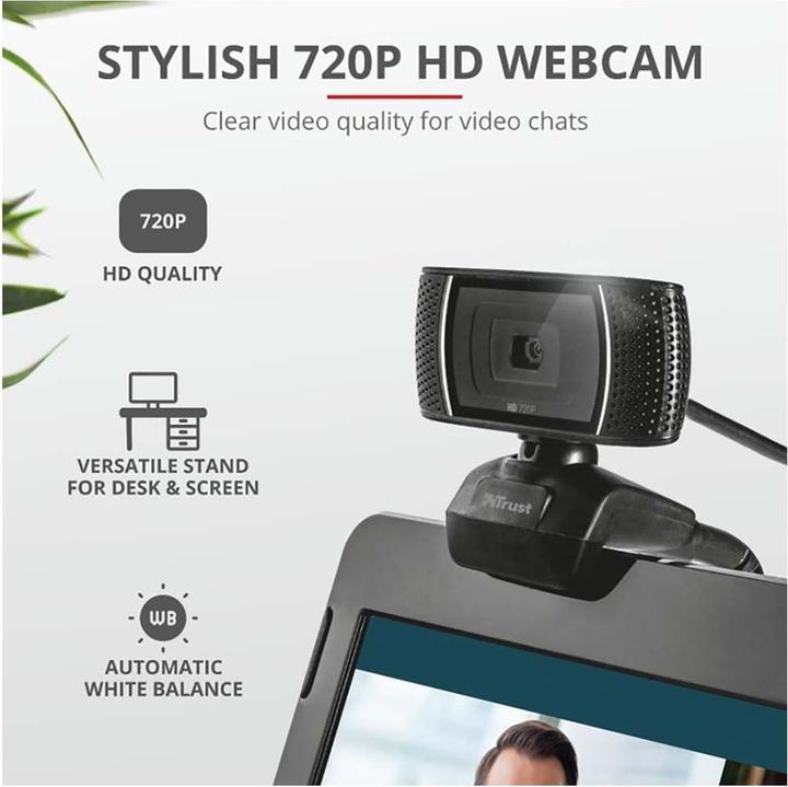 Image du produit Trust Doba - 1280 x 720 Pixel - 720p - Voiture - USB - Noir - Clip / Support (Filaire, USB-A)