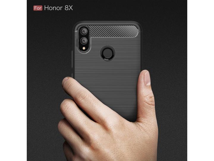 Image du produit Screenguard Housse Honor 8X Carbon Brushed Soft TPU (Honor 8X)