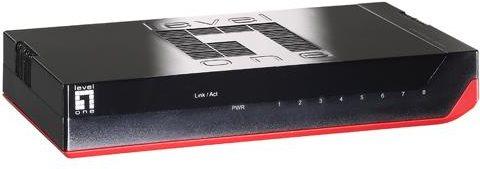 Produktbild LevelOne GSW-0807 8-Port Gigabit Ethernet Switch 1000Mb/s, Voll-Duplex, 10/100 Mb/s, Voll/Halb-Duple (8 Ports)