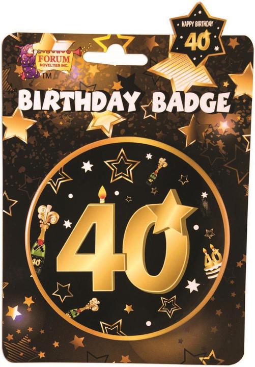 Bristol Novelty Abzeichen 40. Geburtstag
