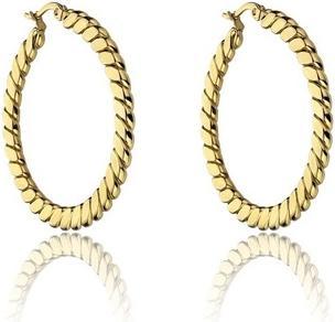 Actual product image Marc Malone Hannah Gold Earrings - Gold-Plated Hoop Design