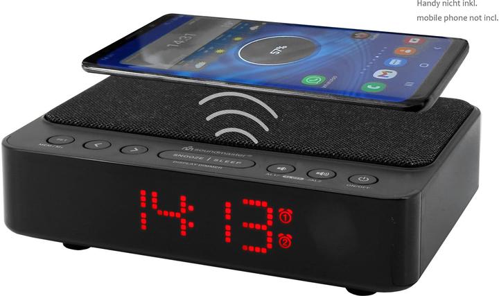 Soundmaster FM PLL clock radio UR124SW, with wireless charging function