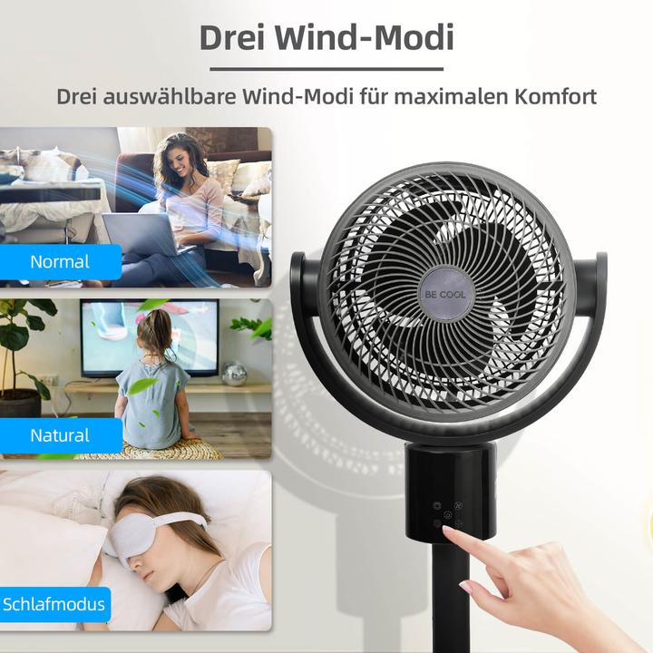 Image du produit Be Cool BC18STTIDC Ventilator 2 in 1 Stand- und Tischventilator