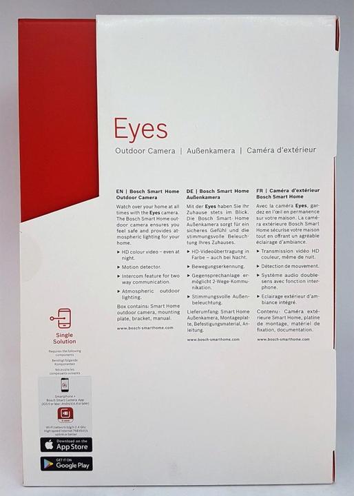 Actual product image Bosch Smart Home Smart Home Eyes Outdoor Camera (1920 x 1080 Pixels)