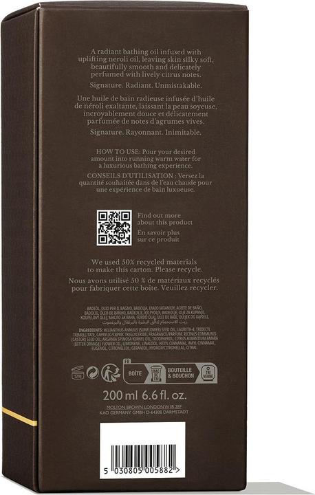 Immagine prodotto Molton Brown Bagno Corpo Arancio e Berg Rad Olio da bagno 200 ml (200 ml)