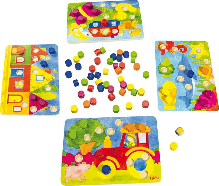 Produktbild Goki Farbwürfelspiel (Deutsch)