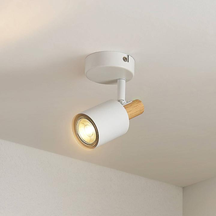 Produktbild Lindby Junes LED-Wandstrahler, einflammig, weiss (GU10)