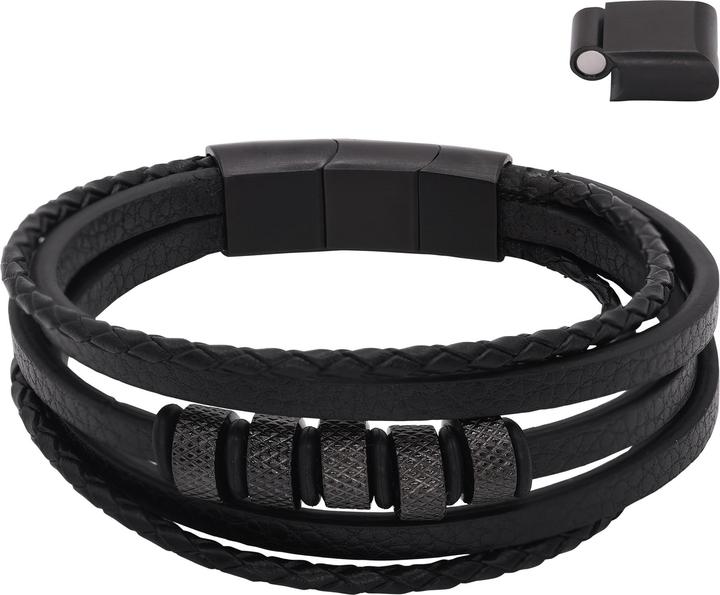 Produktbild Heideman Lederarmband Casper (100% Leder, 100% Edelstahl)