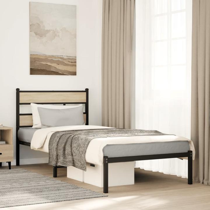 Produktbild VidaXL Metallbett Bettgestell Bett Lattenrost Doppelbett ohne Matratze 183x213cm (183 x 213 cm)