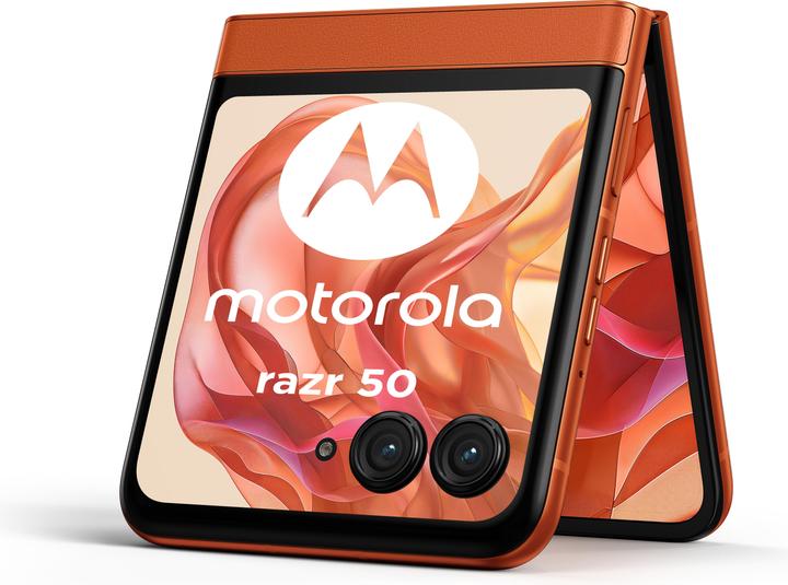 Produktbild Motorola Razr 50 (256 GB, Spritz Orange, 6.90", SIM + eSIM, 52.43 Mpx, 5G)
