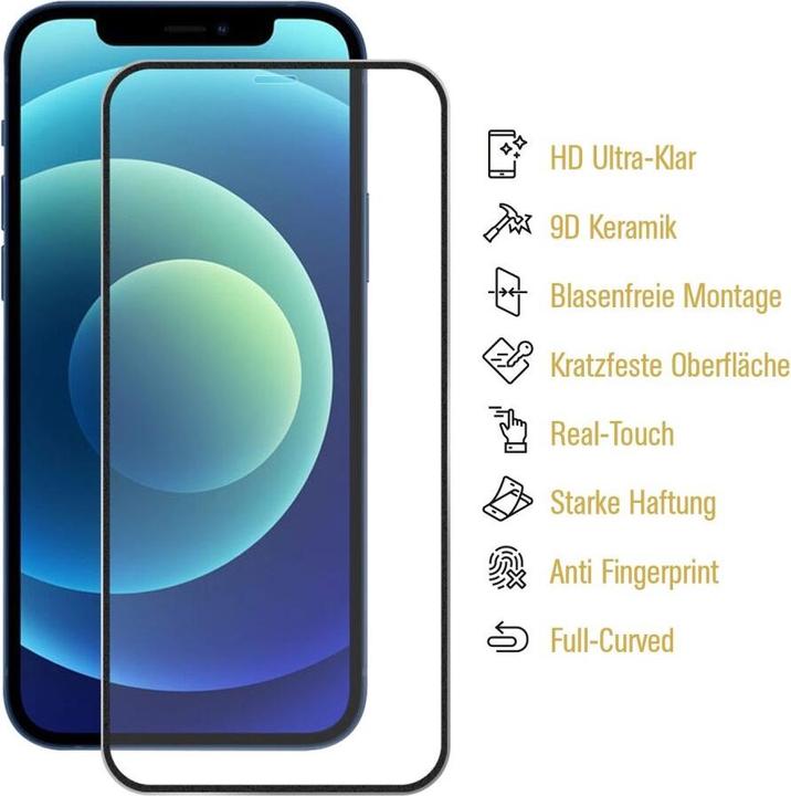 Produktbild Protectorking 3x Ceramic-Glass Full Cover HD Klar (3 Stück, Apple iPhone X)