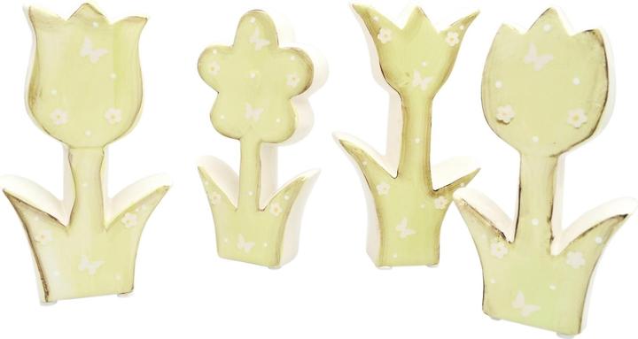 Actual product image HTI-Living Set of 4 ceramic spring flowers 15 cm (15 x 15 cm)