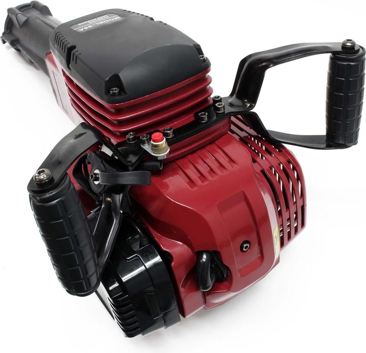 Immagine prodotto Wiltec Martello demolitore 2,5HP 55J Forza d'urto 1500bpm con 2 scalpelli e bussole esagonali, martello a (Benzina)