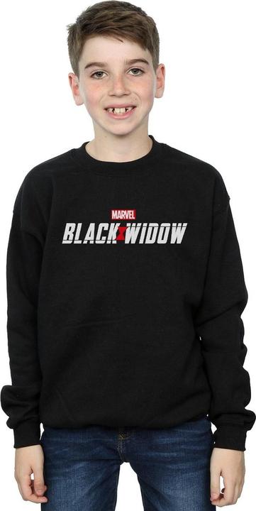 Actual product image Boys Black Widow Movie Logo Sweatshirt (152, 158)