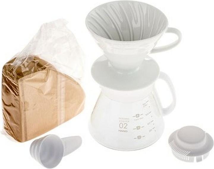 Actual product image Hario V60 Dripper & Pot White (0.60 l)