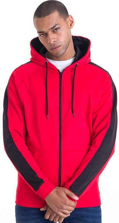 Actual product image Awdis Just Hoods Contrast Sports Polyester Hooded Jacket (XL)