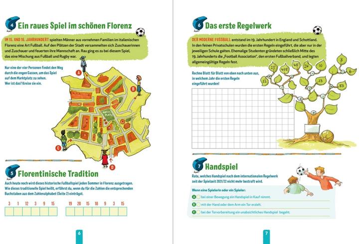 Produktbild Das grosse Fussball-Rätselbuch (Deutsch, Cordula Thörner, Christiane Hahn, 2024)