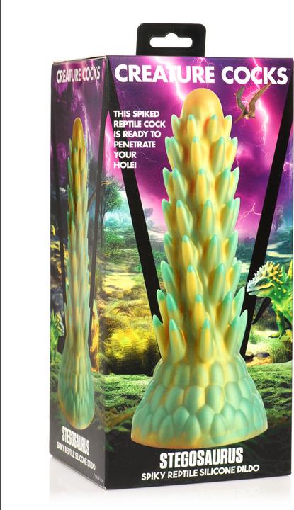 Produktbild Creature Cocks Stegosaurus - Spiky Reptile Silicone Dildo