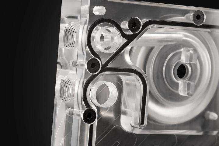 Actual product image EKWB EK-Quantum Kinetic3 FLT D5 PWM reservoir and pump combination - 240mm, D-RGB