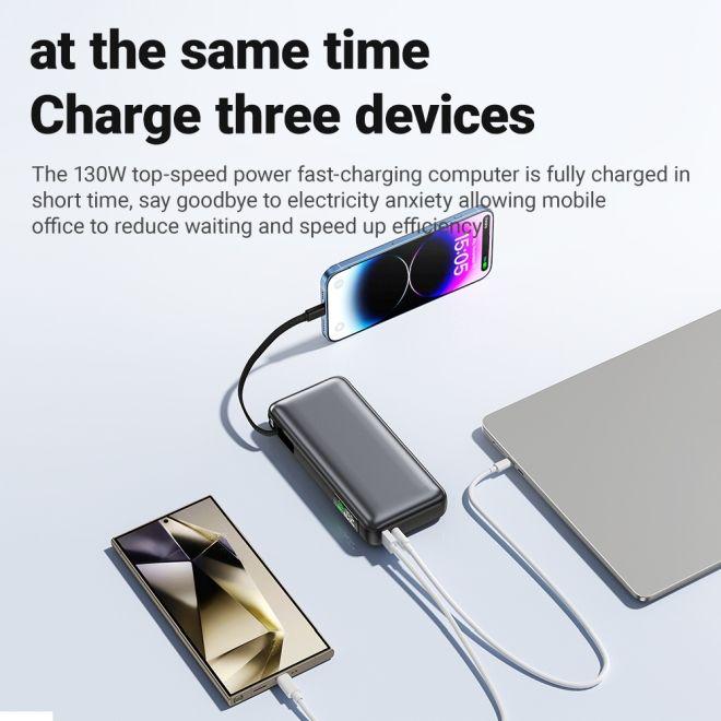Image du produit Acefast M22 Fast Charge Laptop Powerbank 130W 20000mAh (20000 mAh, 130 W, 74 Wh)
