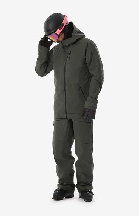 Actual product image Wedze Men's ski jacket warm and breathable - FR500 dark green (XXL)