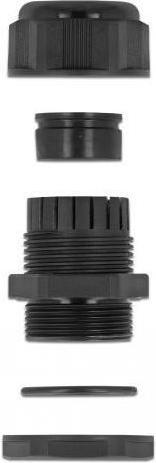 Actual product image Delock Cable gland PG29 for flat cable black 2 pieces