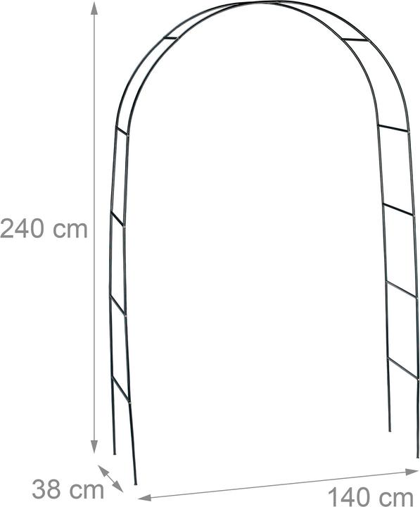 Produktbild Relaxdays Torbogen Rankhilfe (38 cm, 140 cm)
