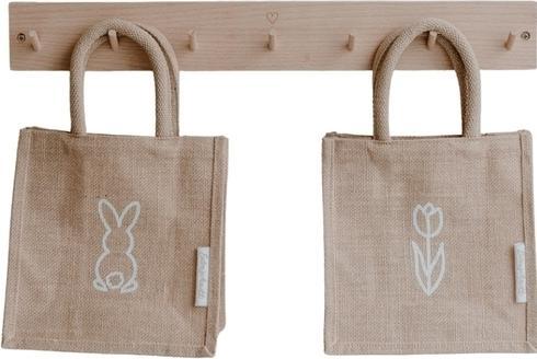 Actual product image Eulenschnitt Petits sacs en jute Tulipe & Lapin (Gift bag, 2 x)