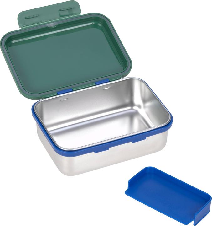 Produktbild Lässig Edelstahl Lunchbox Little Gang Regenbogen grün
