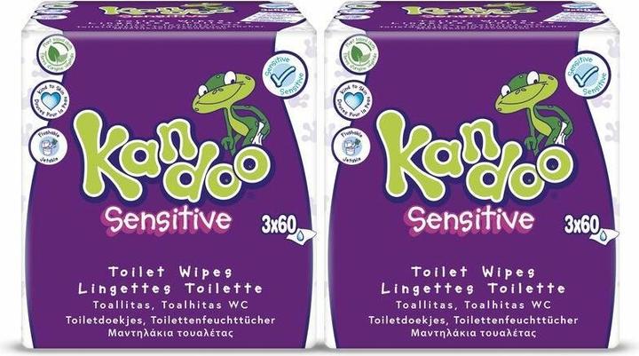 Actual product image Kandoo Sensitive (180 Piece)