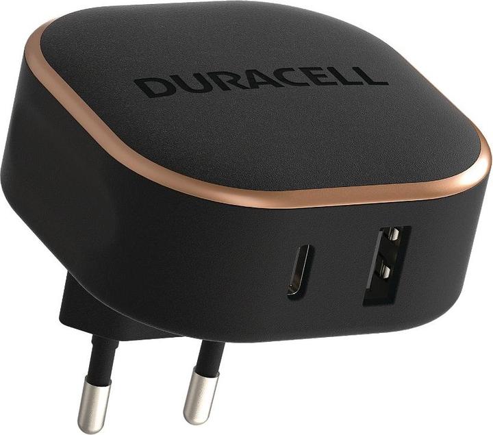 Produktbild Duracell USB + USB-C Wall Charger 30W (Black) (30 W)