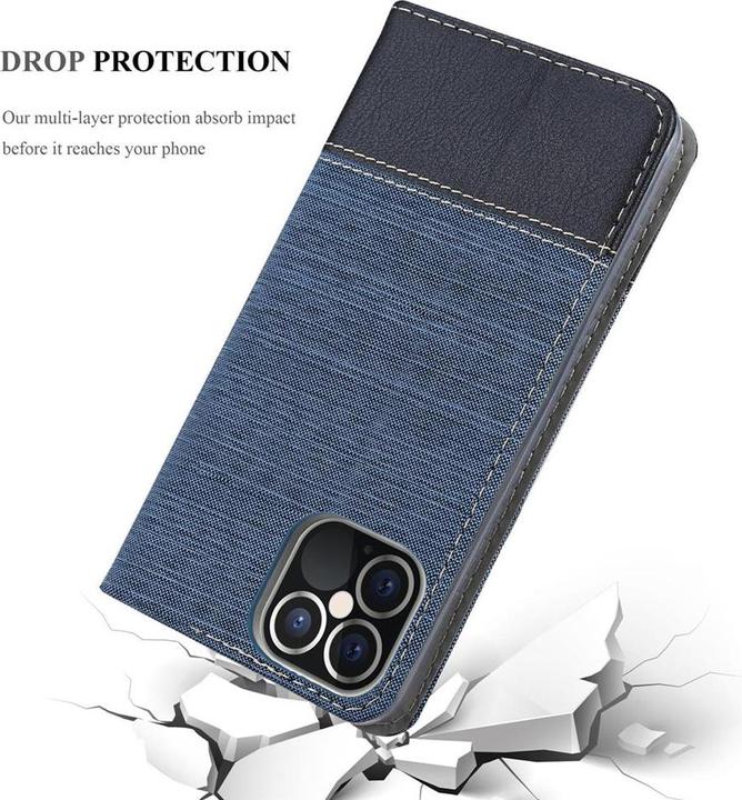 Image du produit Cadorabo Couverture look jeans Book (Apple iPhone 12 Pro Max)