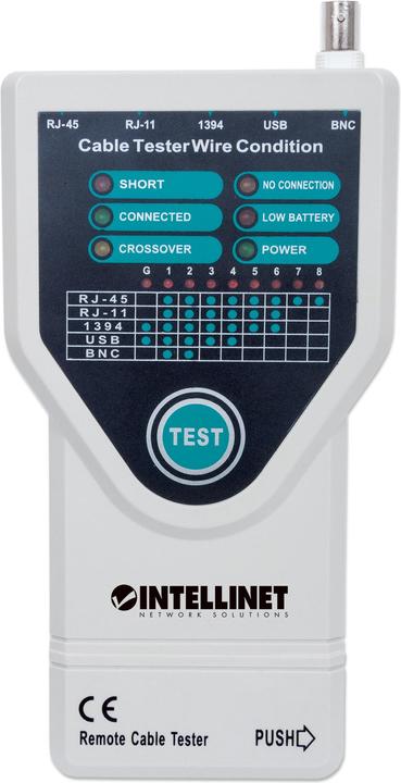 Image du produit Intellinet Testeur de câbles 5 en 1, teste les types de câbles réseau et PC les plus courants avec des
