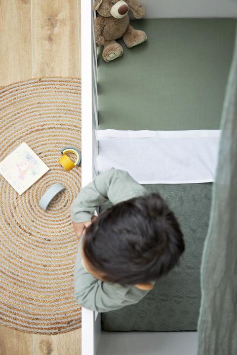 Image du produit Meyco jersey drap housse 60x120 forest green