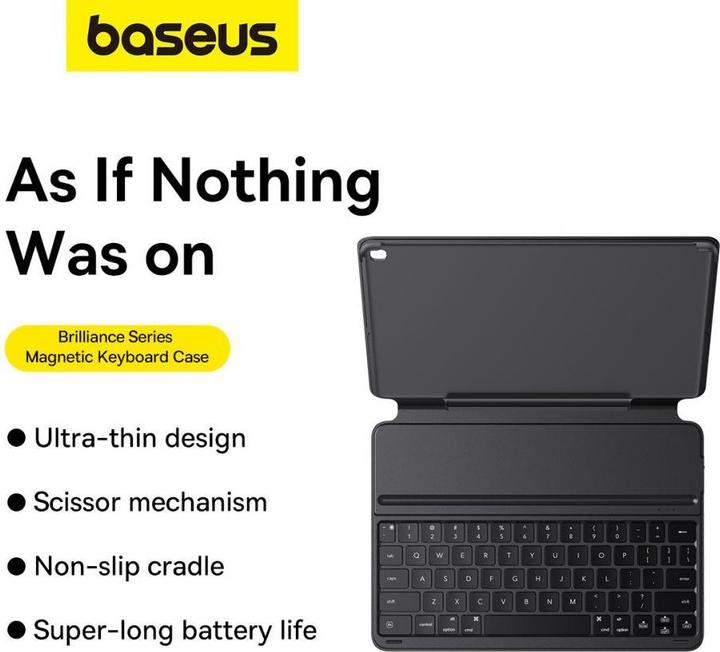 Immagine prodotto Baseus Custodia con tastiera magnetica Brilliance per iPad 10.2" (nero)