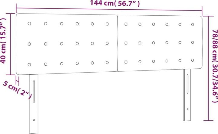 Image du produit VidaXL Jeanette (144 x 5 x 88 cm)
