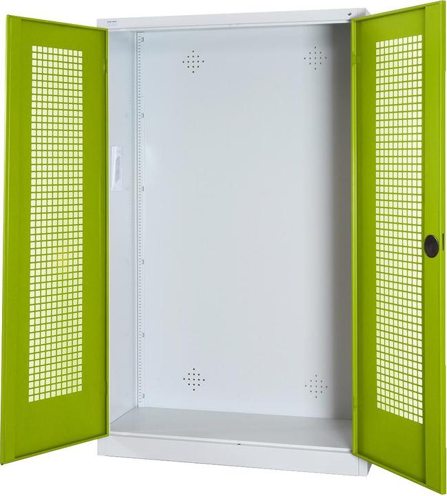 C+P Modul-Sportgeräteschrank (HxBxT: 195x120x50 cm, mit Lochblech-Flügeltüren)