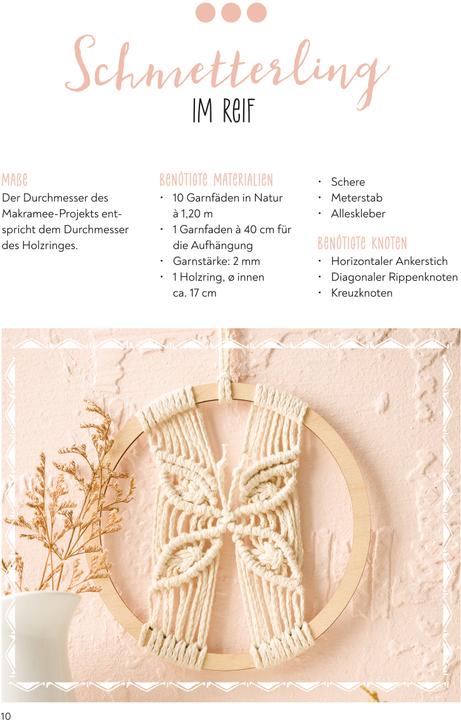 Immagine prodotto Semplice set creativo di macramè. Con libro di istruzioni e materiale