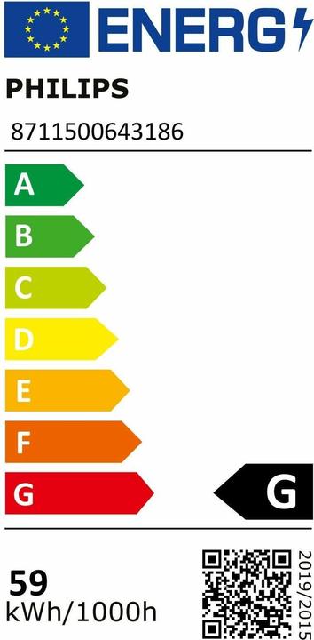 Energy Label Philips Master TL5 HO (G5, 54 W, 4450 lm, 1 x, G)