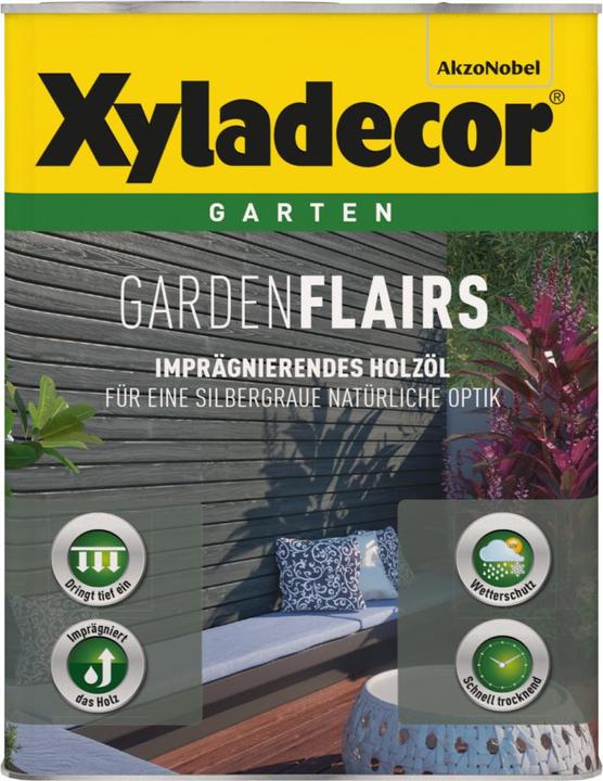 Produktbild Xyladecor Gardenflair Holzöl (Silbergrau, 1 l)