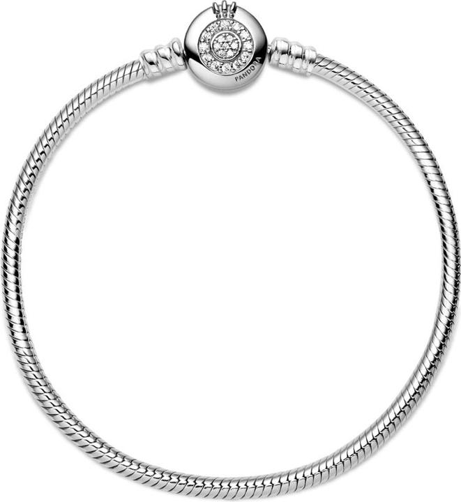 Immagine prodotto Pandora Bracciale con chiusura a corona a catena di serpente (17 cm, Argento)