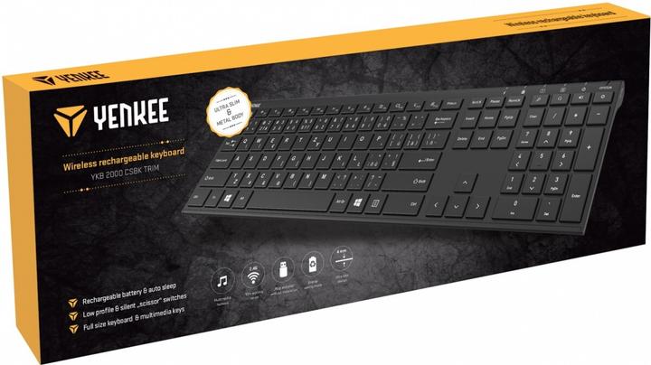 Actual product image Yenkee Wireless keyboard YKB 2000 CSBK (Eng. Int., Wireless)