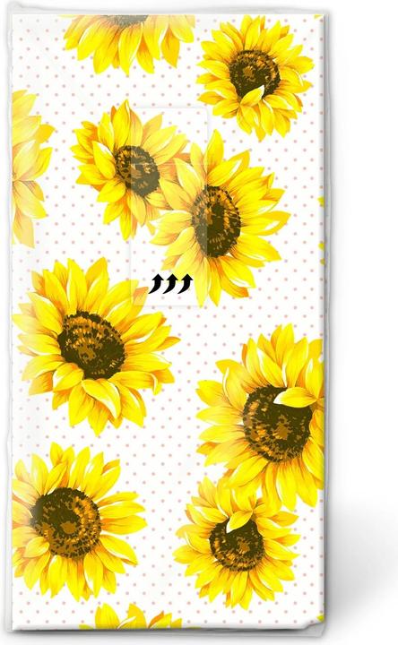 Produktbild Paper + Design Taschentücher Sunflowergarden 4-lagig, 10 Stück