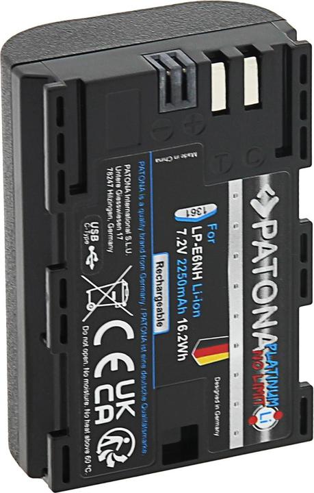 Produktbild Patona Platinum Akku mit USB-C Input Canon LP-E6NH (Akku)