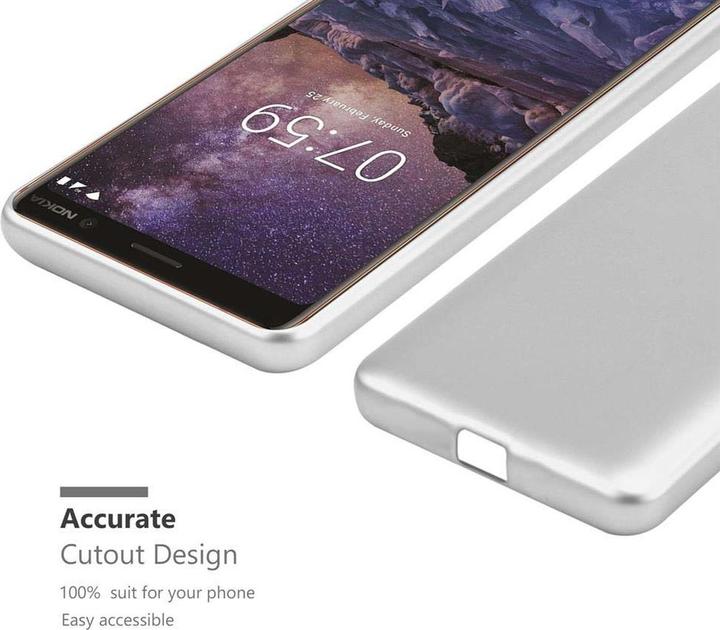 Image du produit Cadorabo Couverture métallique mate TPU (Nokia 7 Plus)