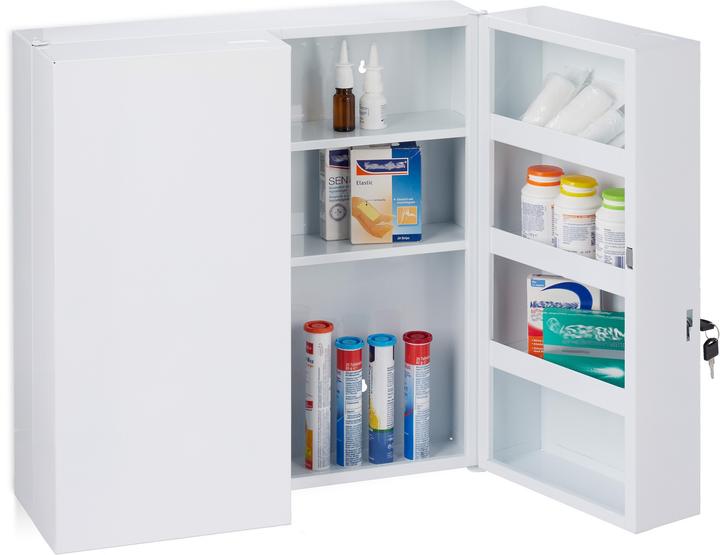 Relaxdays Medizinschrank (52.5 x 19.5 x 53 cm)